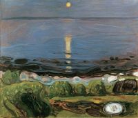 Edvard Munch Summer Night By The Beach 1902 03 canvas print