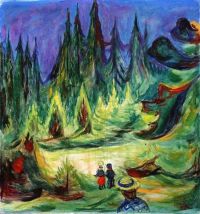 Edvard Munch The Enchanted Forest 1927 canvas print