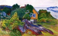 Edvard Munch The House By The Fjord canvas print