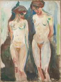 Edvard Munch Two Graces 1927