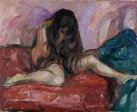 Edvard Munch Weeping Nude canvas print