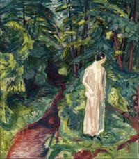Edvard Munch Frau im Garten 1926