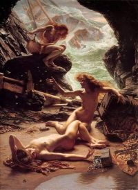 Edward Poynter The Cave Of The Storm Nymphs canvas print
