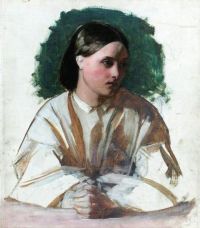 에그 아우구스투스 레오폴드 손을 잡은 소녀 1850
