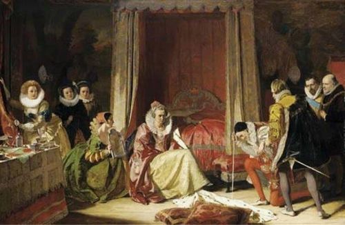 Egg Augustus Leopold Queen Elizabeth Discovers She Is No Longer Young 1848 canvas print