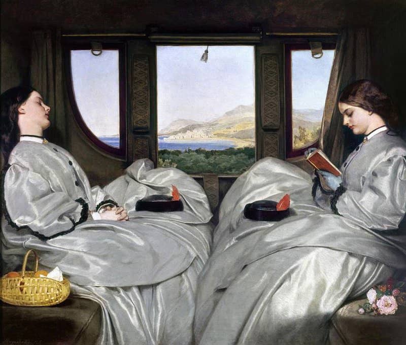 Egg Augustus Leopold The Travelling Companions 1862 canvas print