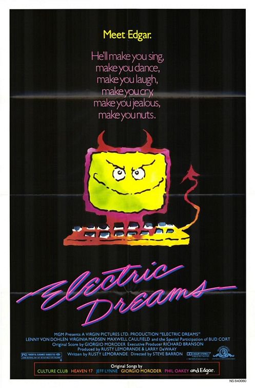 Tableaux sur toile, reproducción de Electric Dreams Movie Poster