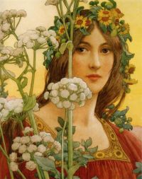 Elisabeth Sonrel Our Lady Of The Cow Parsley canvas print