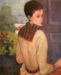 Emile Bernard Portrait Of Madame Schuffenecker 1888