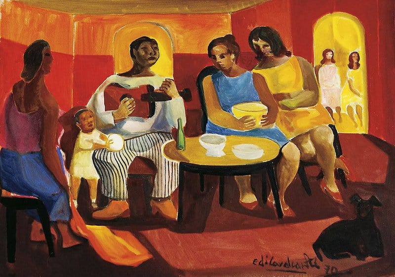 Emiliano Di Cavalcanti Sunday At The Bordel 1970 canvas print