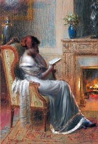 Enjolras Delphin Reading By The Fire