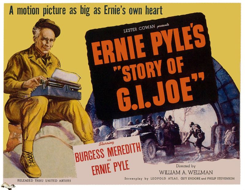 Tableaux sur toile, riproduzione di Ernie Pyles Story Of GI Joe 1945 Movie Poster