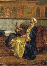 Leinwanddruck Ernst Rudolf Ein arabischer Gelehrter
