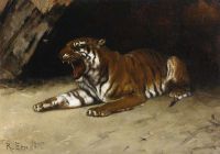 Ernst Rudolf Herumlaufender Tiger auf Leinwand