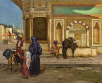 Ernst Rudolf The Fountain Of Ahmed Iii Instanbul canvas print