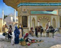 Ernst Rudolf The Fountain Of Ahmed Iii Instanbul 1892 canvas print