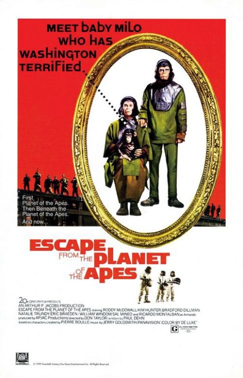 Escape From The Planet Of The Apes Movie Poster canvas print