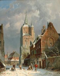 Eversen Adrianus In The Voldersgracht In Delft canvas print