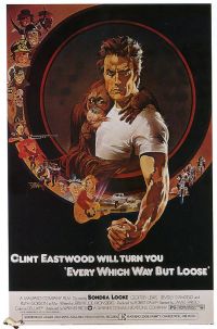 Every Which Way But Loose 1979 Movie Poster stampa su tela