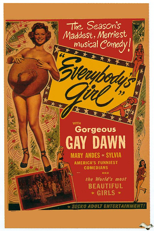 Tableaux sur toile, reproducción de Everybodys Girl 1950 Movie Poster