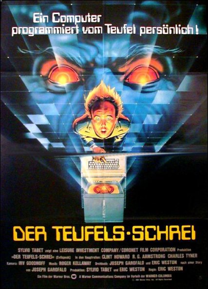 Stampa su tela di Evil Speak German Movie Poster