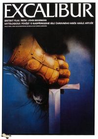 Poster del film Excalibur 1981 stampa su tela