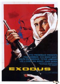 Impresión en lienzo Exodus 1960 Italia Movie Poster