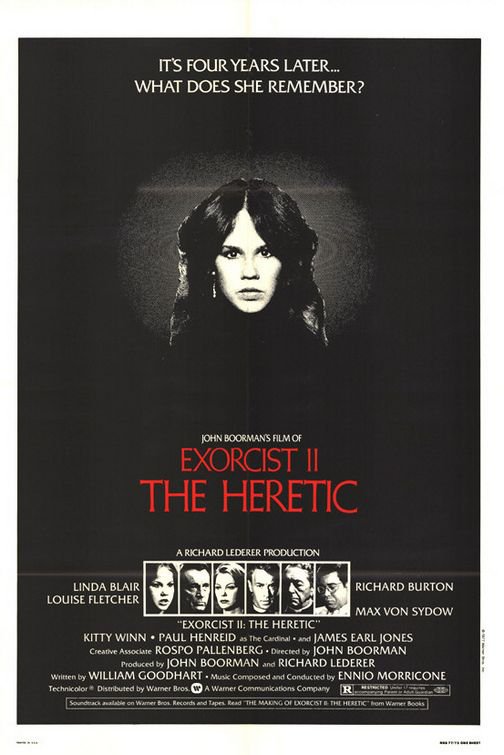 Tableaux sur toile, Exorcist Ii The Heretic Movie 포스터 재생산