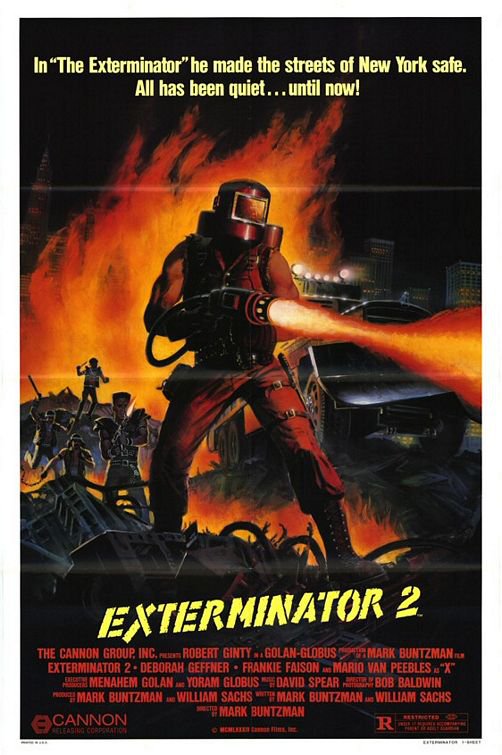 Tableaux sur toile, Exterminator 2 영화 포스터 재생산