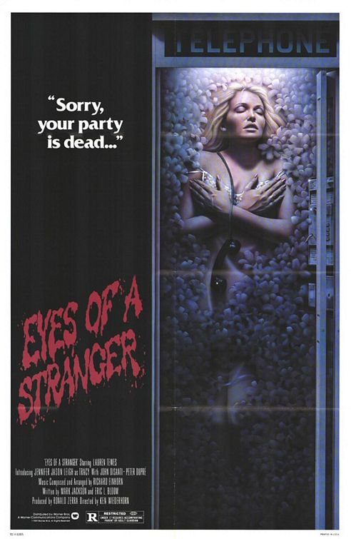 Stampa su tela Eyes Of A Stranger Movie Poster