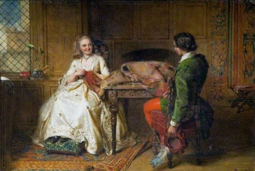 Faed James Catherine Seyton And Roland Graeme From Sir Walter Scott S The Abbot 1863 canvas print