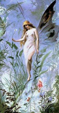 Falero Luis Ricardo Lily Fairy 1888 canvas print