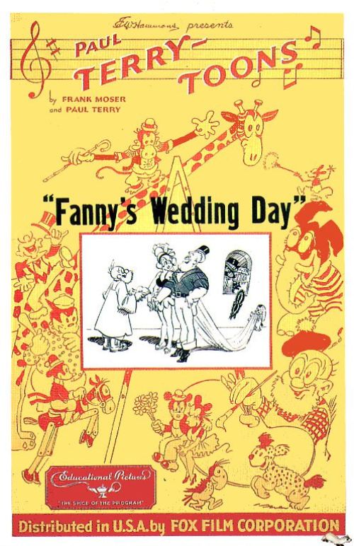 Fannys Wedding Day 1931 Movie Poster canvas print