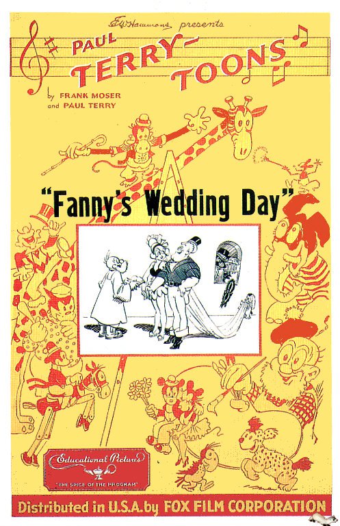Tableaux sur toile, 1931년 Fannys 결혼식 날 영화 포스터 복제