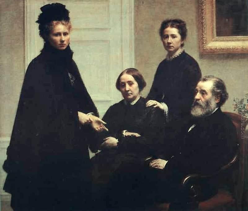 Fantin Latour Henri La Famille Dubourg 1878 canvas print