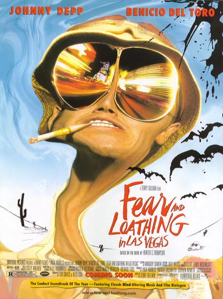 Tableaux sur toile, riproduzione de Fear And Loathing In Las Vegas Movie Poster