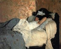 Federico Zandomeneghi en la cama - 1878