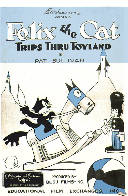 Tableaux sur toile, 복제 드 Felix The Cat Trips Thru Toyland 1925 Movie Poster
