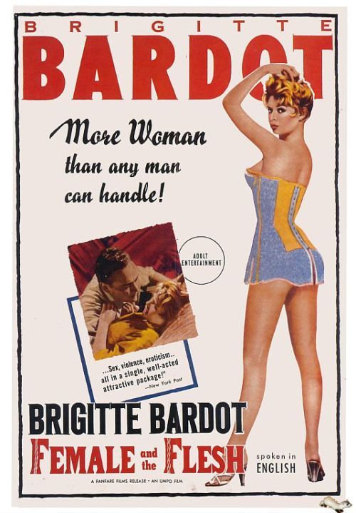 Female And The Flesh 1955 Movie Poster canvas print