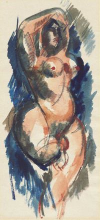 Fergusson John Duncan Nude 1916 canvas print