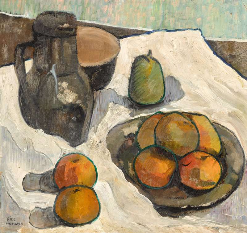 Fergusson John Duncan Still Life Of Fruit And A Pitcher canvas print