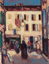 Fergusson John Duncan Street In Cassis France canvas print