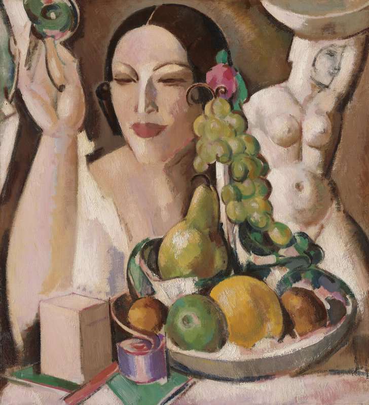 Fergusson John Duncan The Pink Box A Portrait Of Margaret Morris 1929 canvas print