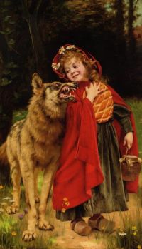 Ferrier Gabriel Little Red Riding Hood canvas print