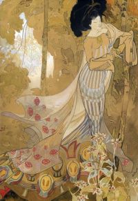 لوحة قماشية Feure Georges De Fleurs D Automne 1900 03