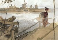 لوحة قماشية فيور جورج دي غوست أوف ويند إن هولاند