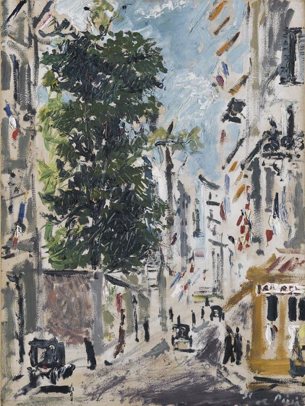 Filippo De Pisis Rue Cassette Paris 1931 canvas print