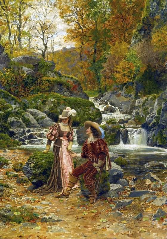 Firmin Girard Marie Francois Au Bord Du Sichon 1878 canvas print