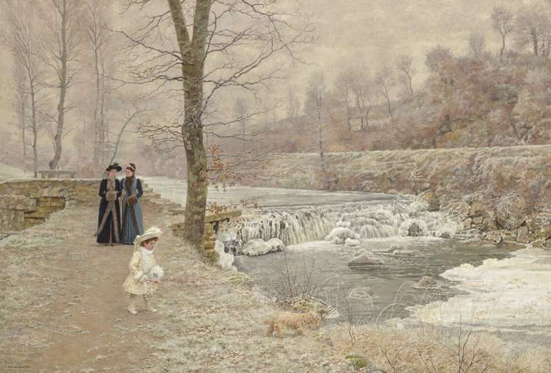Firmin Girard Marie Francois Au Bord Du Sornin En Hiver canvas print