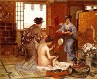 Firmin Girard Marie Francois The Japanese Toilette 1873 canvas print